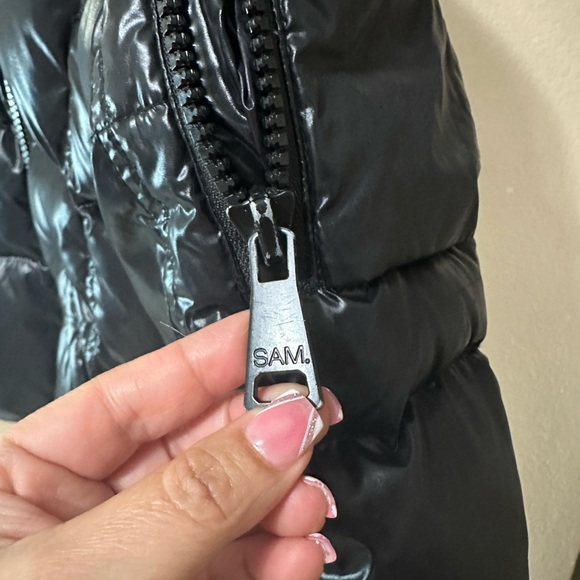 SAM Shiny Black Puffer Jacket - Picture 9 of 16